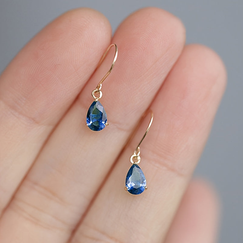 Éclat Royale – 925 Sterling Silver Drop Earrings