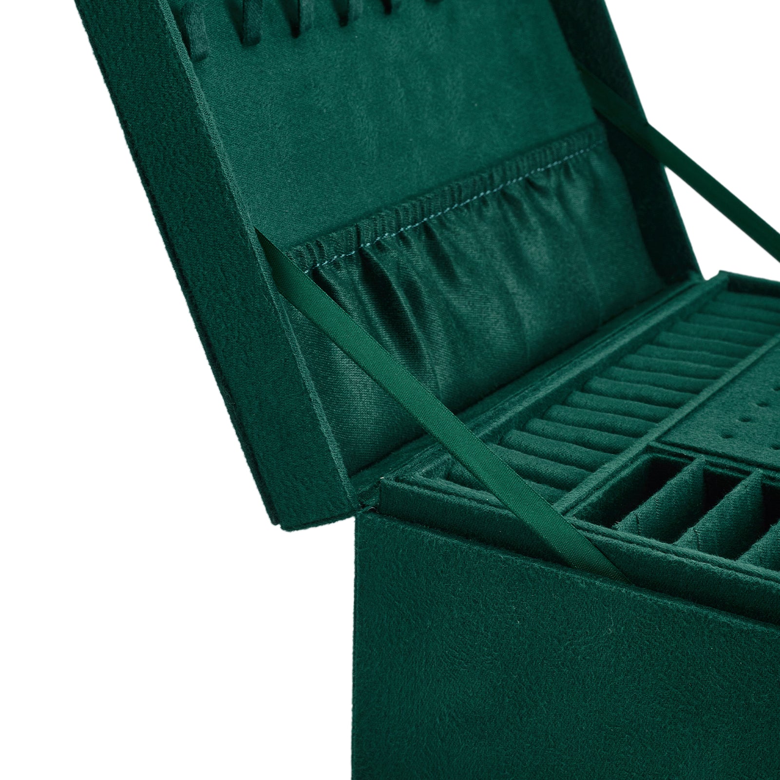 VelvetVault™ – 3-Layer Vintage Jewellery Storage Box with Lock