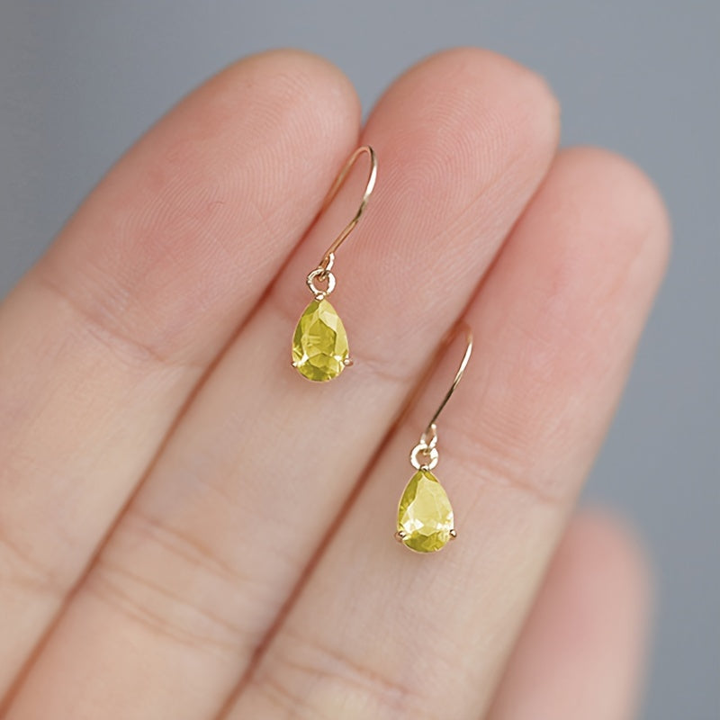 Éclat Royale – 925 Sterling Silver Drop Earrings