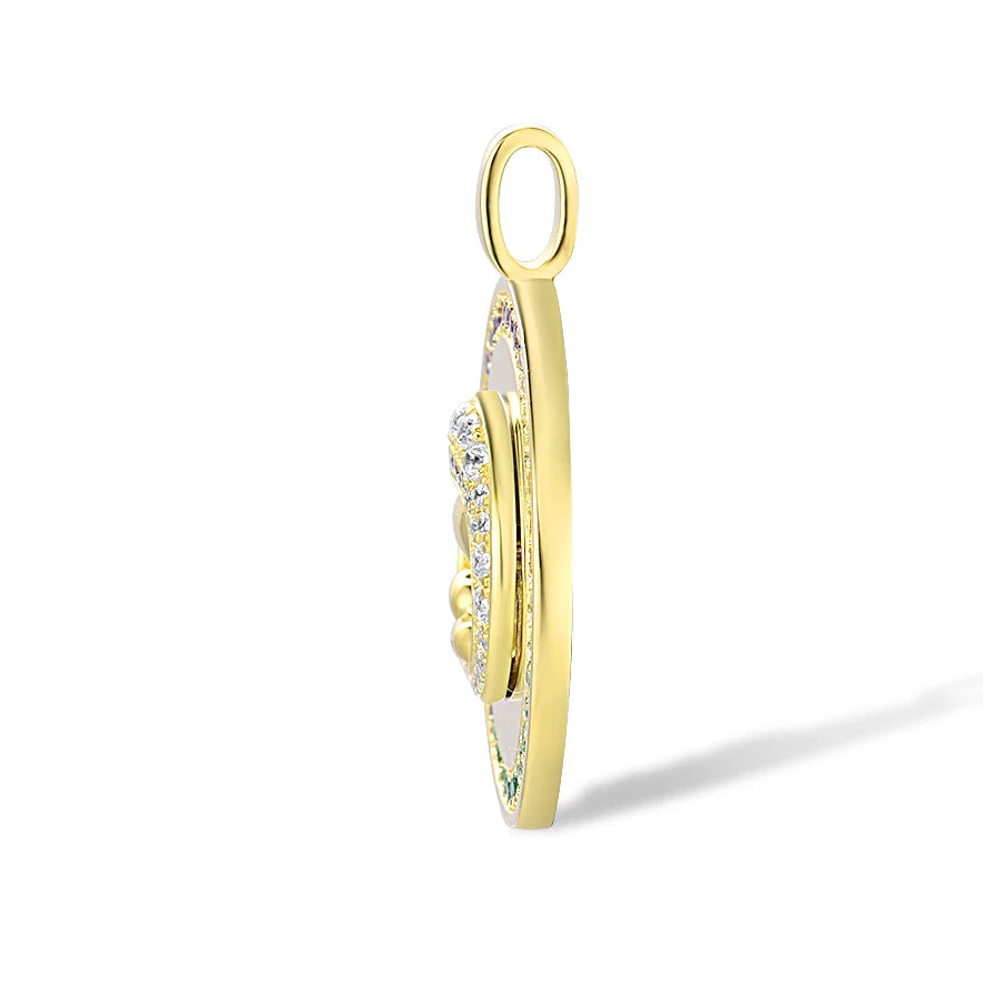 Mother & Child Bond Pendant – 925 Sterling Silver with Gradient Gemstones