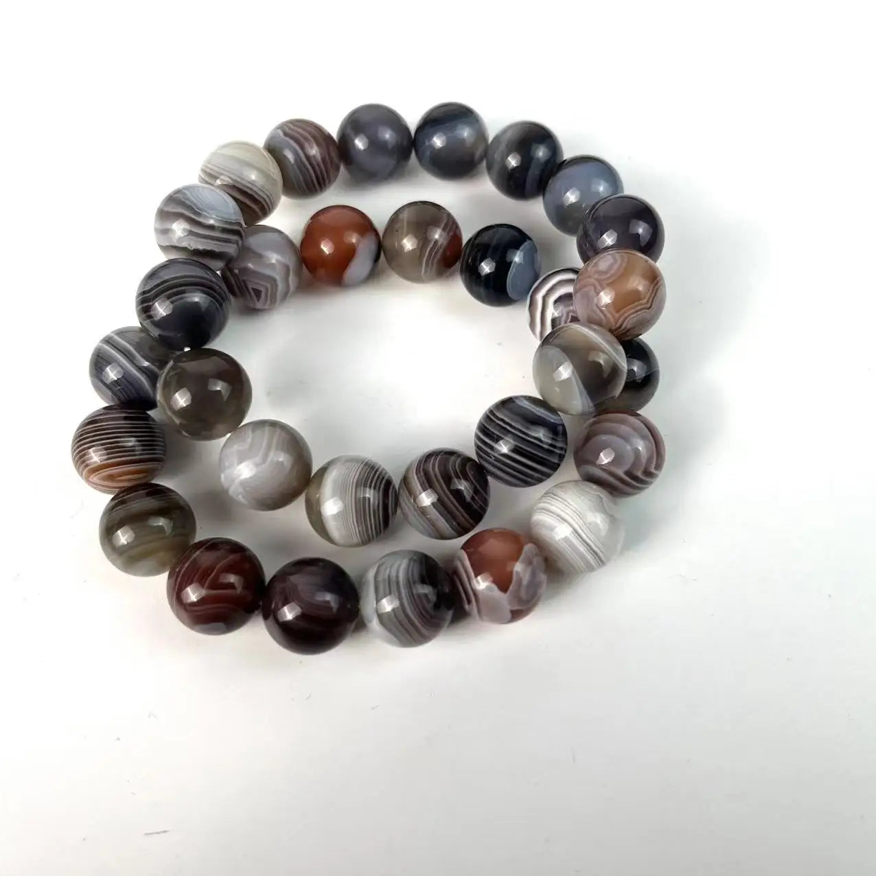 Natural Crystal Bead Bracelet – 12mm Gemstone Wellness Jewellery