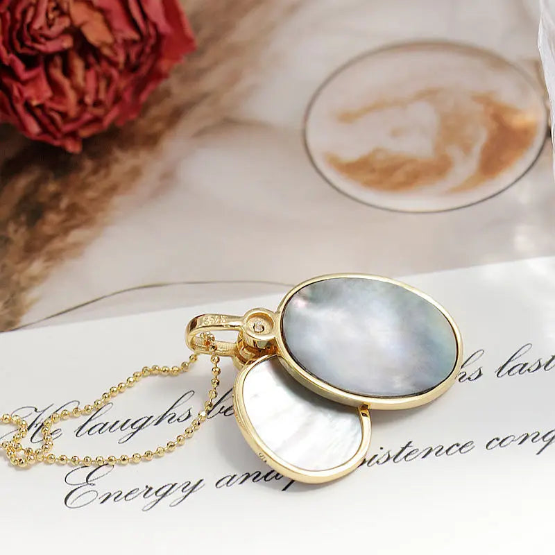 Wisdom Owl Pendant – 925 Sterling Silver with Natural Pearl & Shell