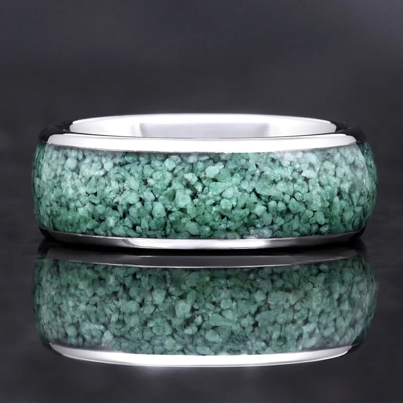 Rings Orion Nebula Forge #1 – Starry Tungsten Unisex Wedding Band