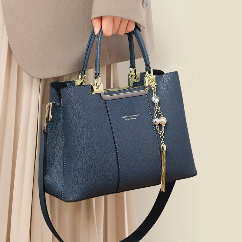 The Heritage Tote – Vintage Grain Leather Shoulder Bag
