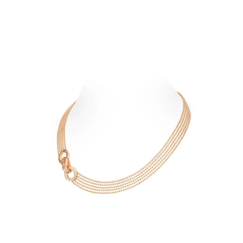 The Kensington Cascade Necklace | Rose Gold & Crystal