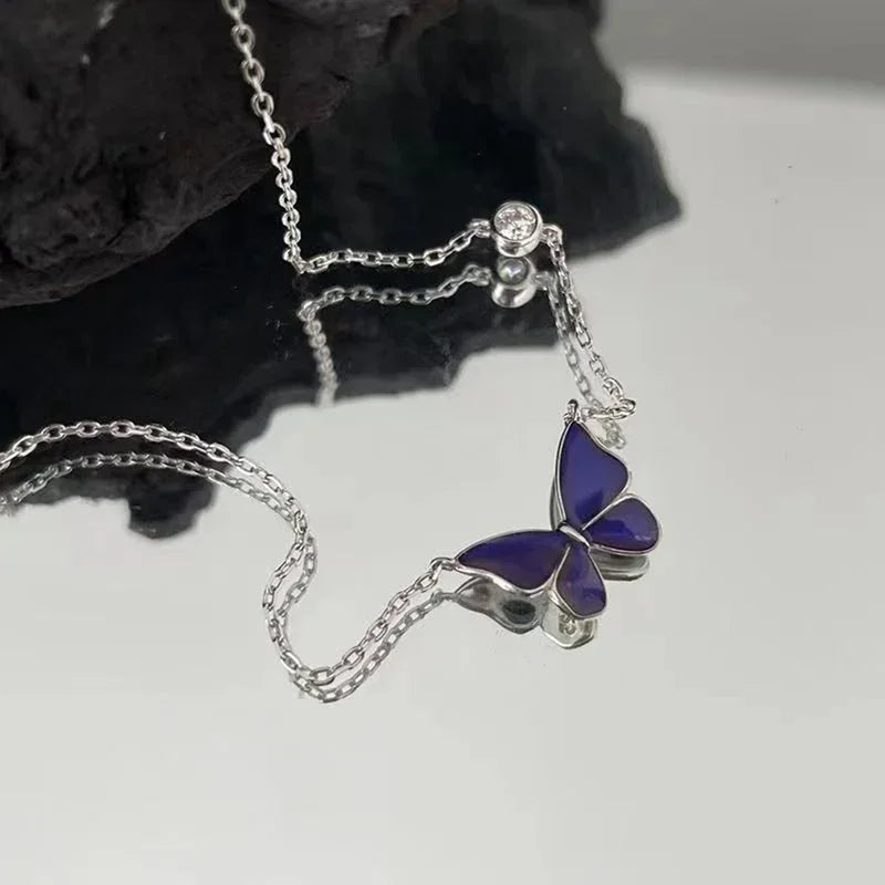 Chroma Wings – Butterfly Pendant Necklace