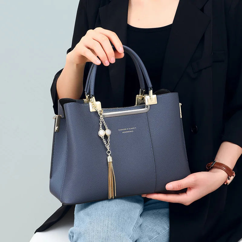 The Heritage Tote – Vintage Grain Leather Shoulder Bag