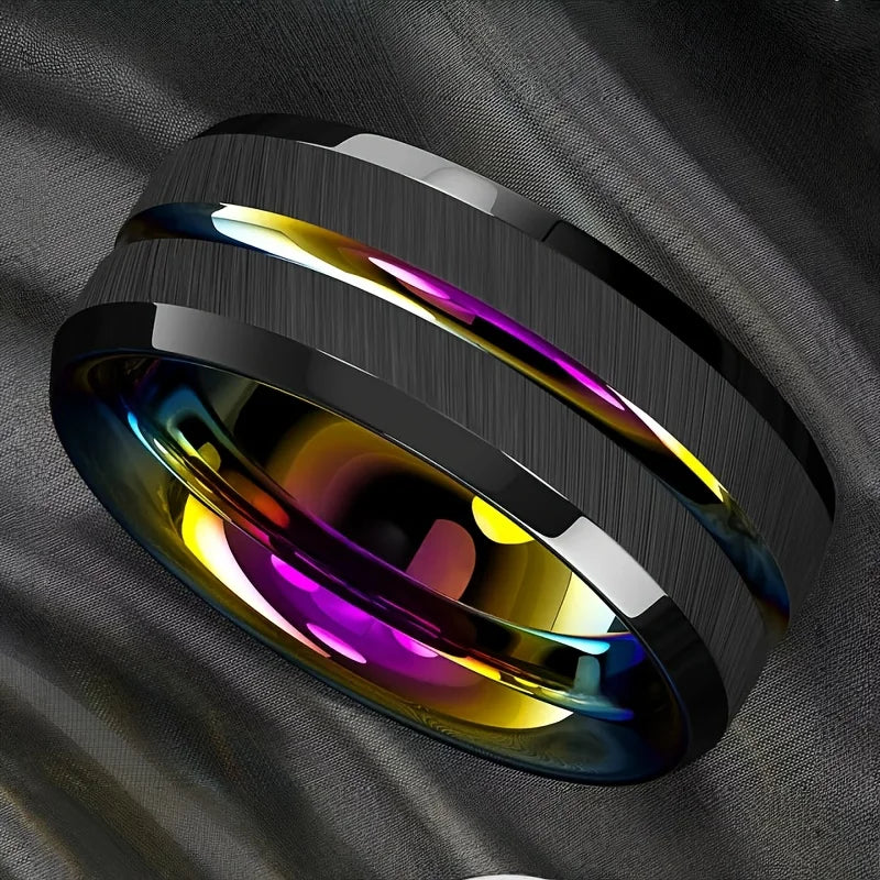 Rings Orion Nebula Forge #2 – Starry Tungsten Unisex Wedding Band