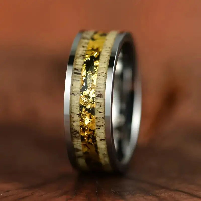 Rings Orion Nebula Forge #2 – Starry Tungsten Unisex Wedding Band