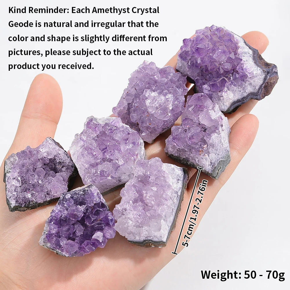 Amethyst Geode Necklace Set – Natural Crystal Collection