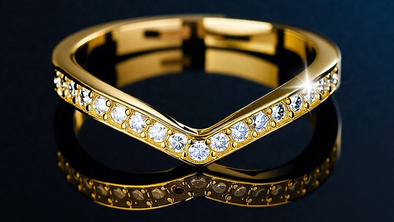 Aiternity Brilliance – Moissanite Wedding Band in 925 Sterling Silver