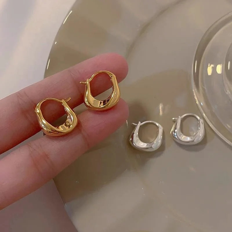 AureliaHoops – 925 Sterling Silver Chunky Hoop Earrings