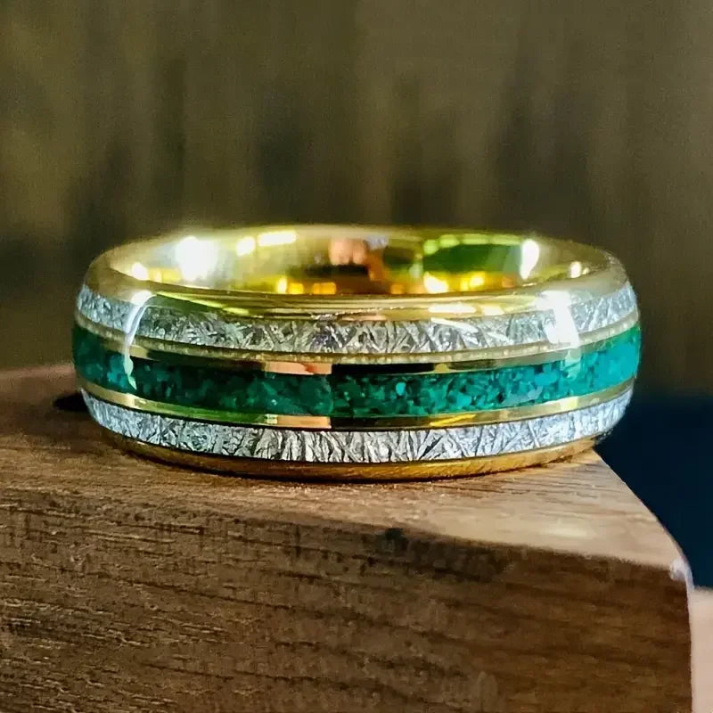 Rings Orion Nebula Forge #2 – Starry Tungsten Unisex Wedding Band