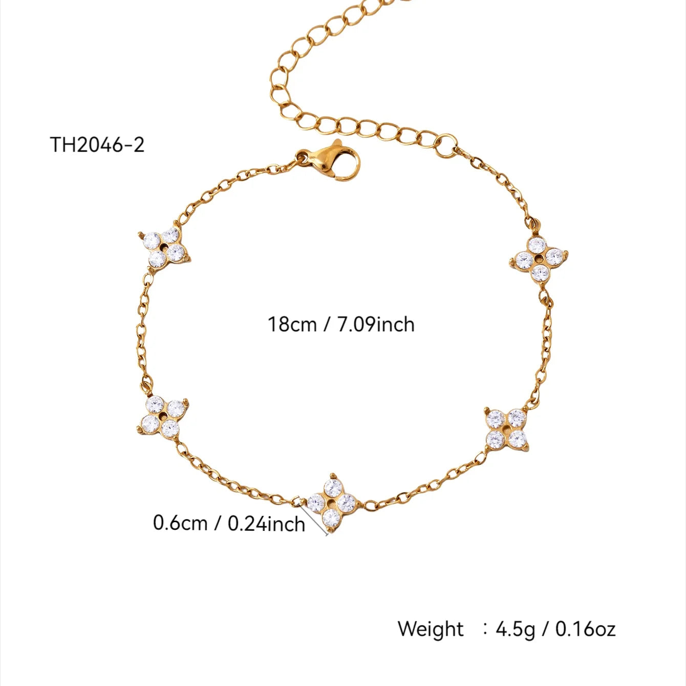Golden Clover Jewelry Set – 18K Gold Plated Stainless Steel