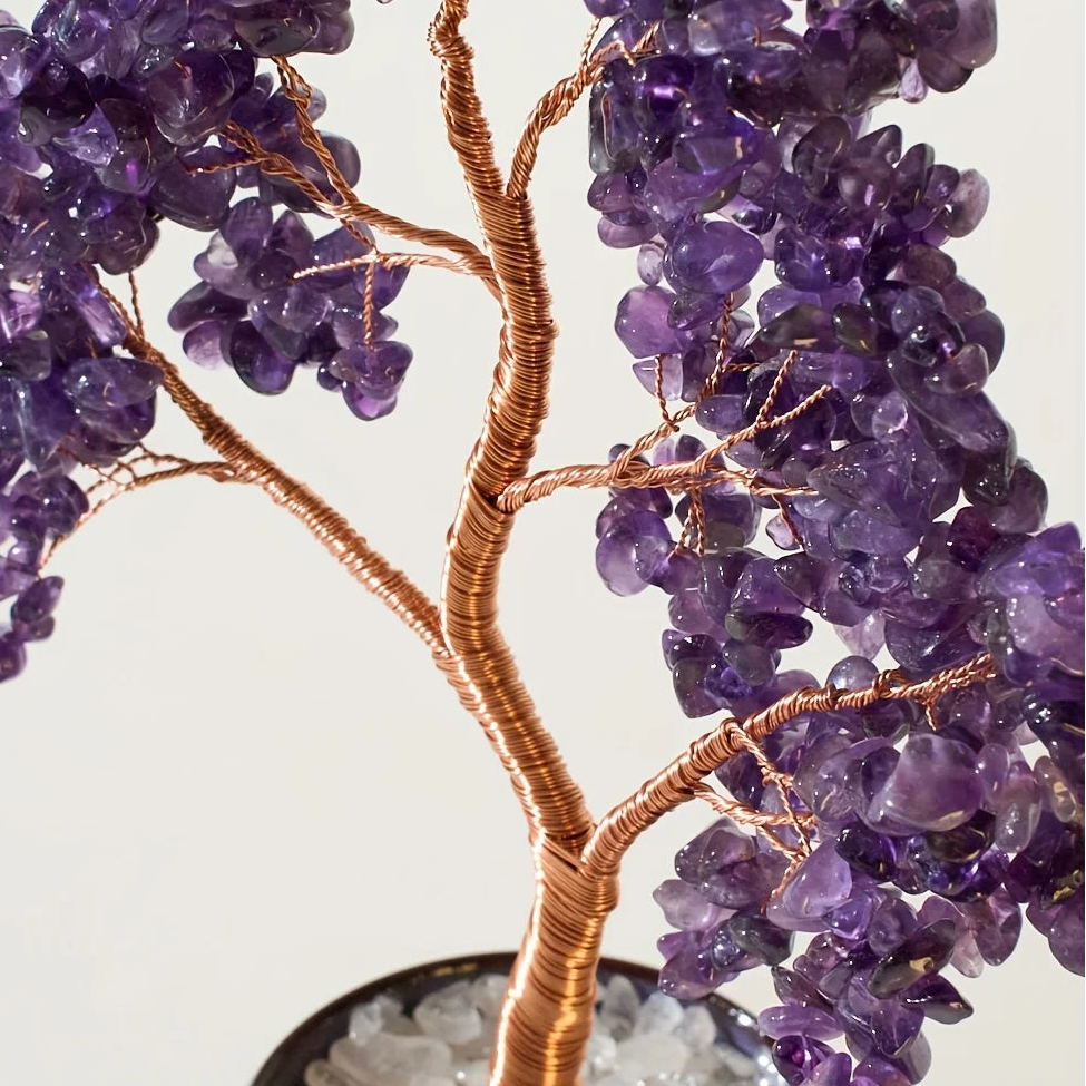 Amethyst Blossom – Crystal Tree of Life in Ceramic Pot