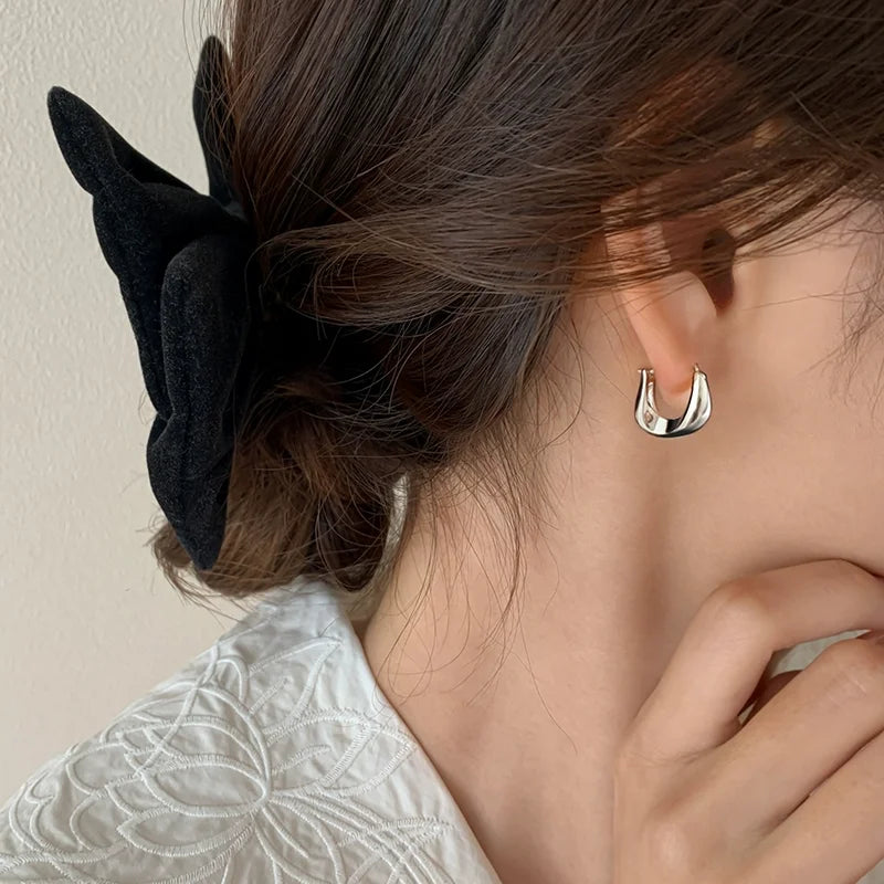 AureliaHoops – 925 Sterling Silver Chunky Hoop Earrings