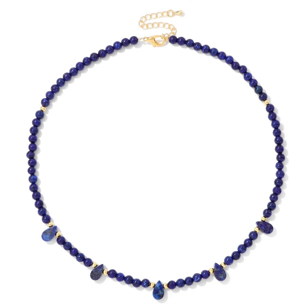 Harmony Stone Necklace – Green Aventurine & Amethyst Gemstone Choker