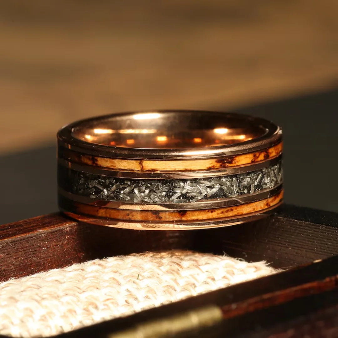 Rings Orion Nebula Forge #2 – Starry Tungsten Unisex Wedding Band