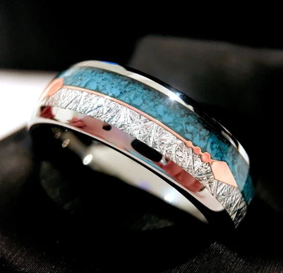 Rings Orion Nebula Forge #2 – Starry Tungsten Unisex Wedding Band