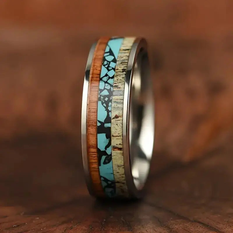 Rings Orion Nebula Forge #2 – Starry Tungsten Unisex Wedding Band