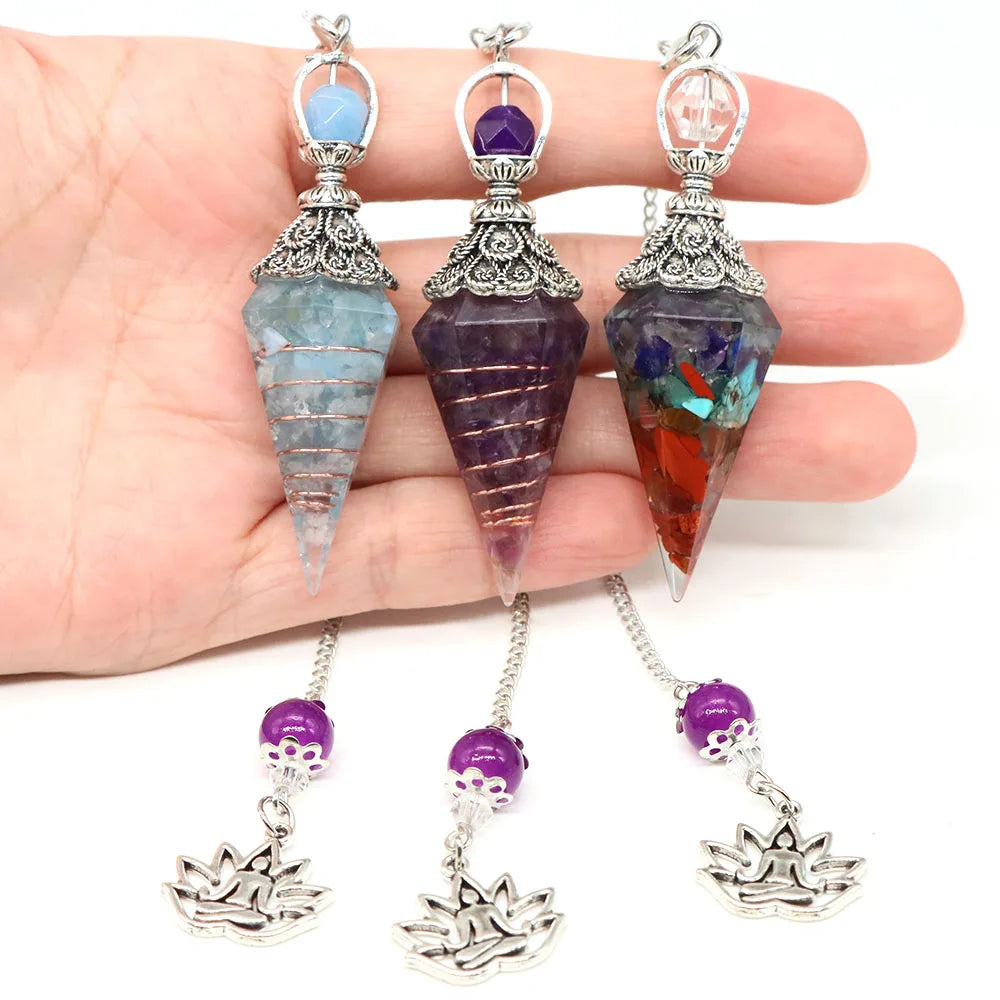 Crystal Essence – Natural Gemstone Energy Pendant