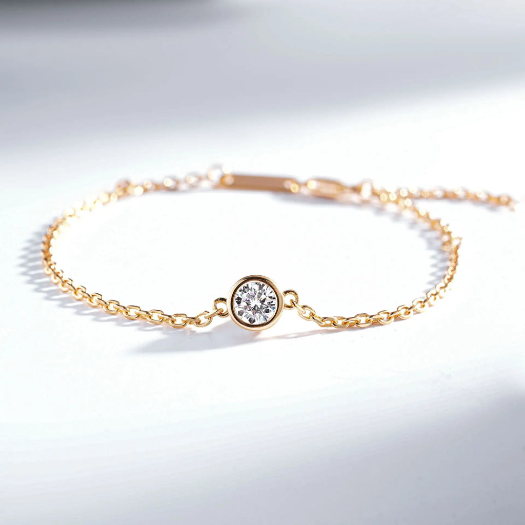 18K Rose Gold Bubble Tennis Bracelet – Certified Diamond Collection