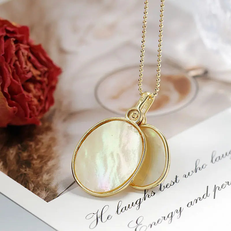 Wisdom Owl Pendant – 925 Sterling Silver with Natural Pearl & Shell