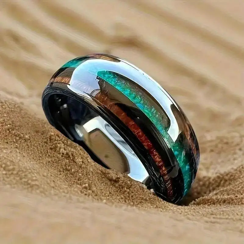 Rings Orion Nebula Forge #2 – Starry Tungsten Unisex Wedding Band