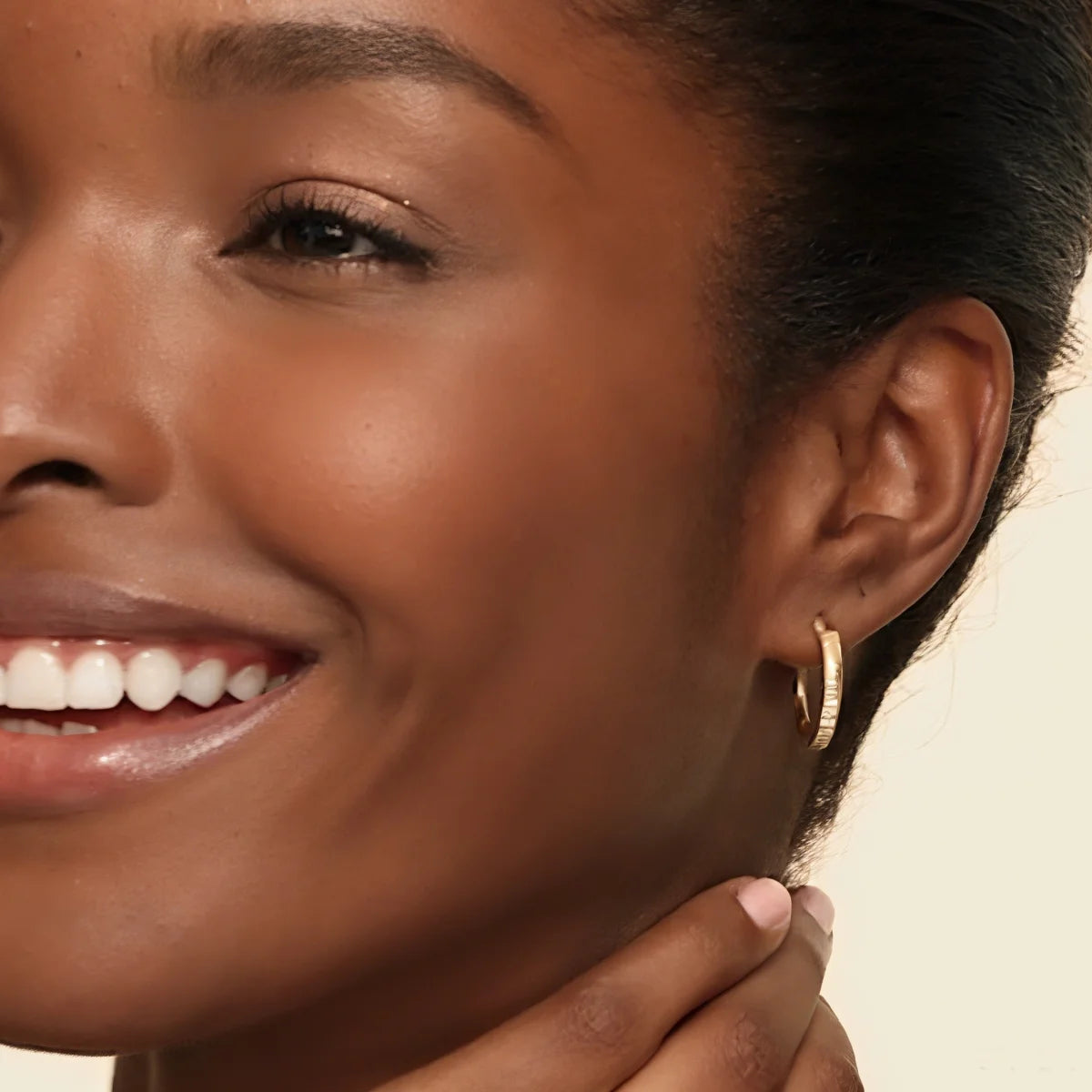 Classic Diamond Hoop Earrings – 9K/14K/18K Yellow Gold with IGI Certified Lab Grown Diamonds