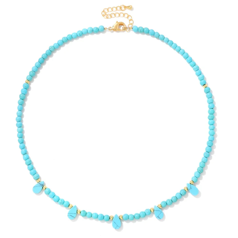 Harmony Stone Necklace – Green Aventurine & Amethyst Gemstone Choker