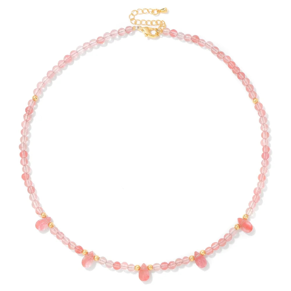 Harmony Stone Necklace – Green Aventurine & Amethyst Gemstone Choker