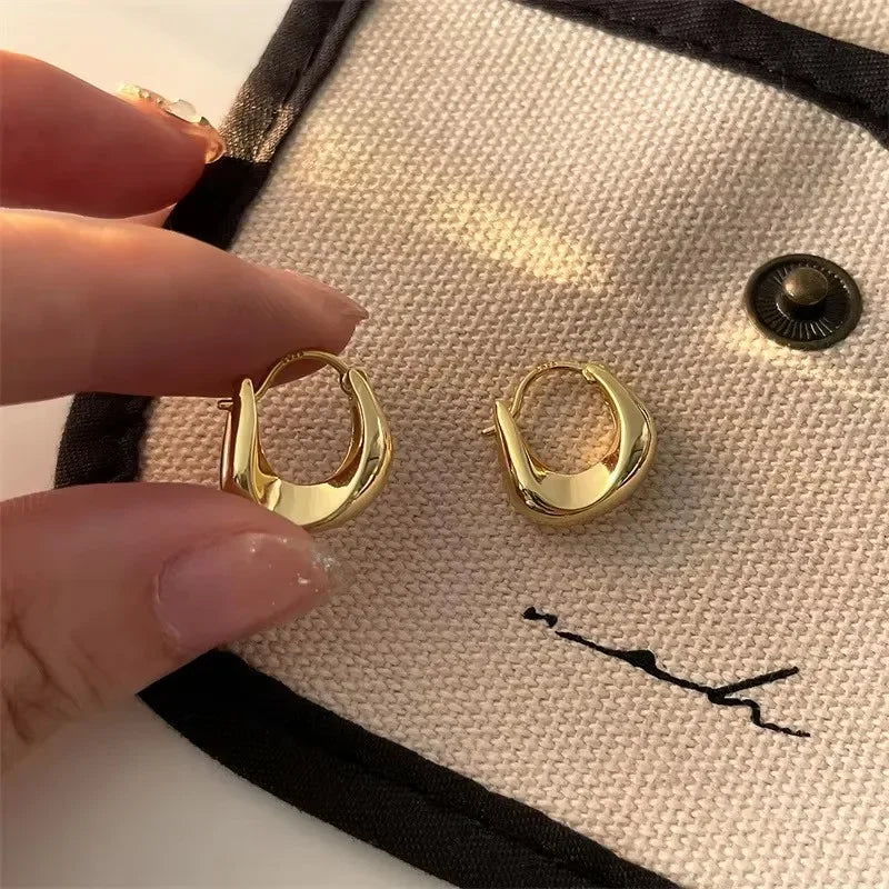 AureliaHoops – 925 Sterling Silver Chunky Hoop Earrings