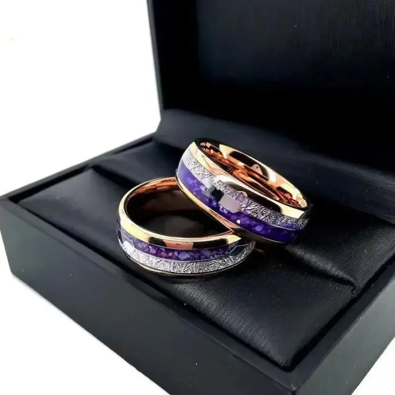 Rings Orion Nebula Forge #2 – Starry Tungsten Unisex Wedding Band