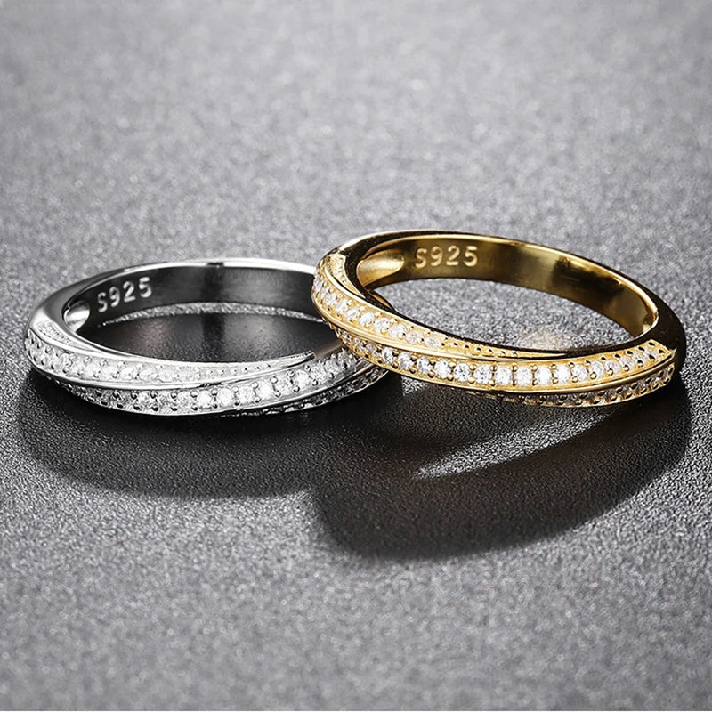 Aiternity Brilliance – Moissanite Wedding Band in 925 Sterling Silver