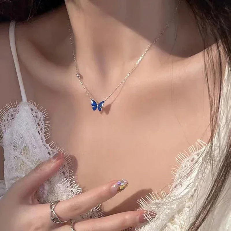 Chroma Wings – Butterfly Pendant Necklace