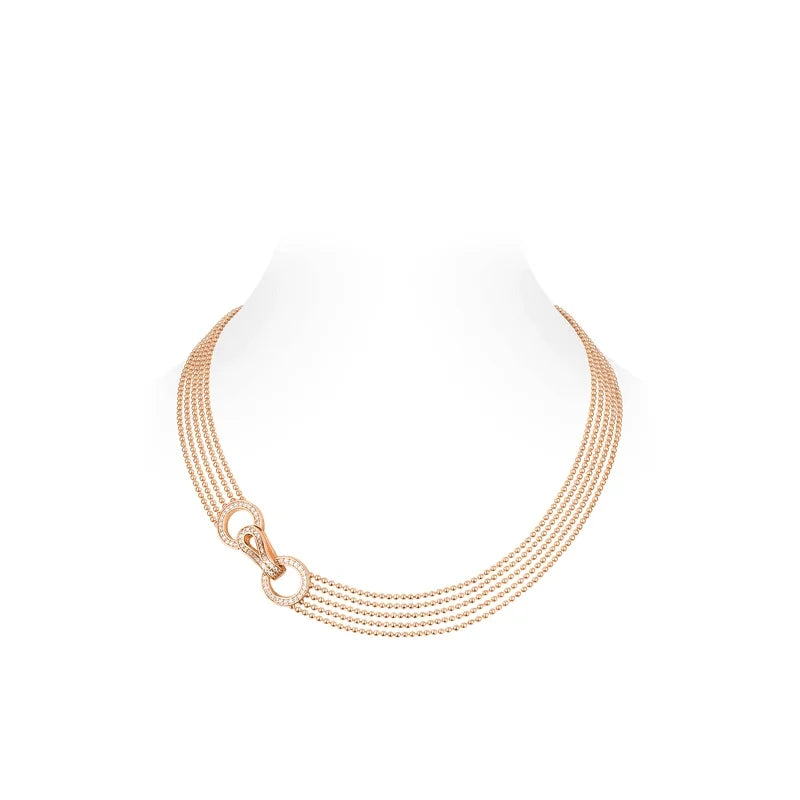 The Kensington Cascade Necklace | Rose Gold & Crystal