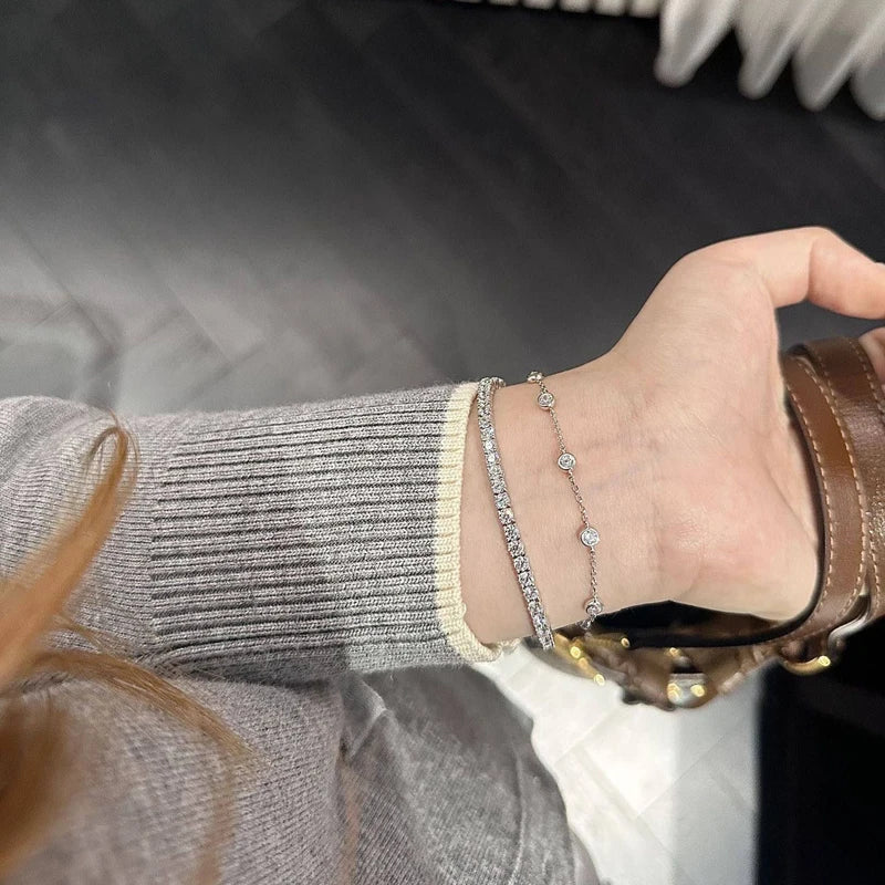 The Chelsea Sparkle Chain Bracelet | 925 Sterling Silver