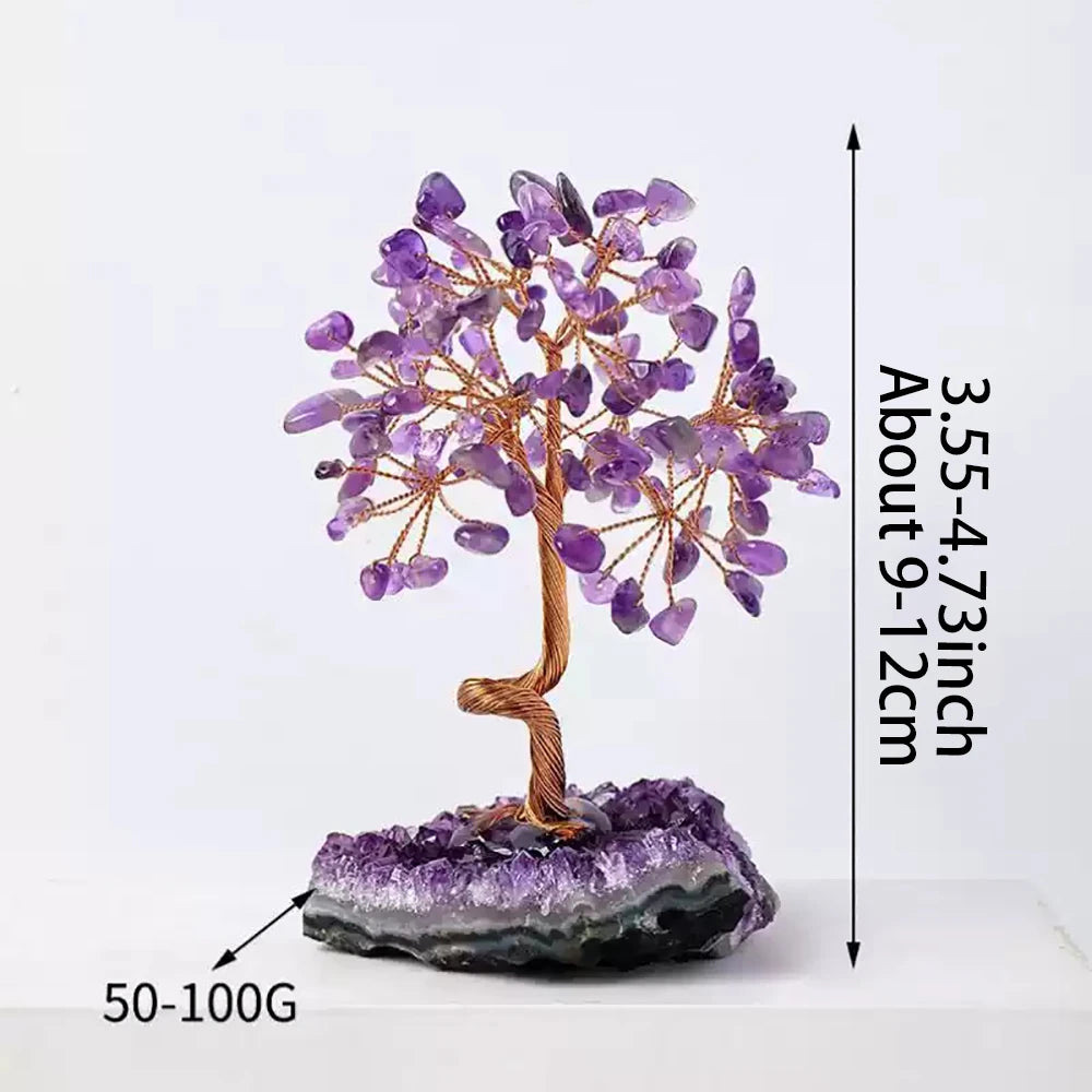 Amethyst Serenity Tree – Crystal Healing Gemstone Ornament