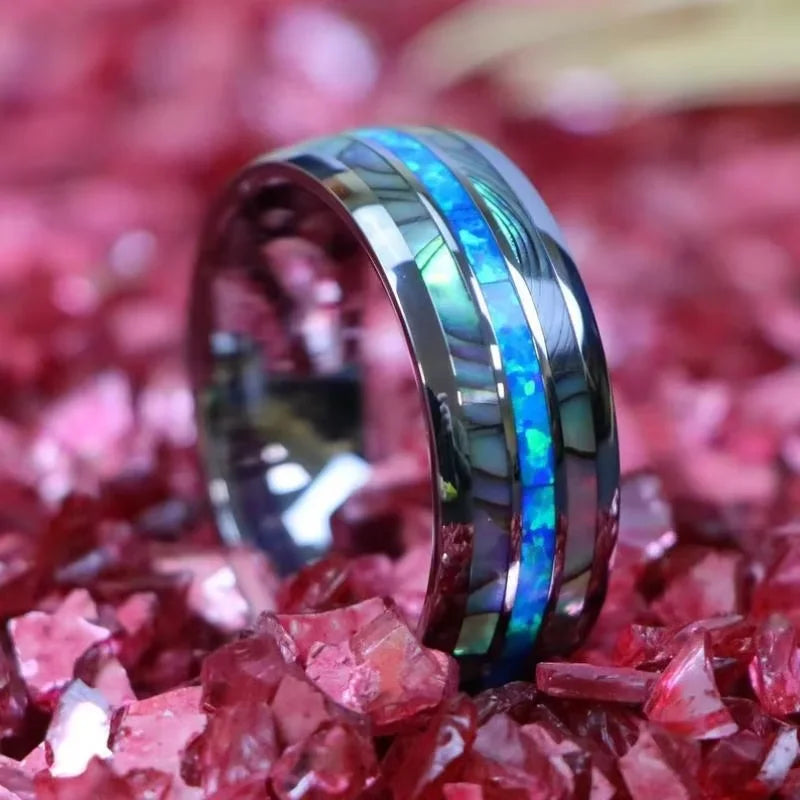 Rings Orion Nebula Forge #2 – Starry Tungsten Unisex Wedding Band