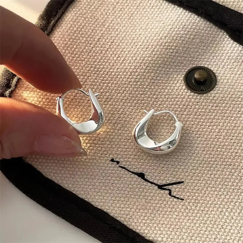 AureliaHoops – 925 Sterling Silver Chunky Hoop Earrings