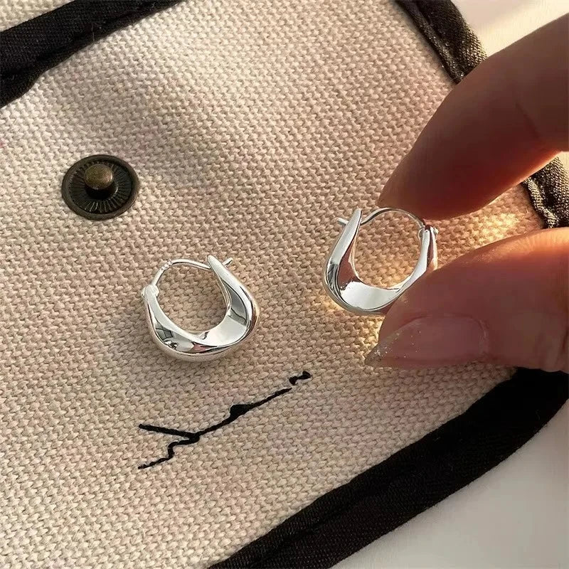 AureliaHoops – 925 Sterling Silver Chunky Hoop Earrings