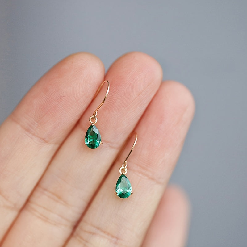 Éclat Royale – 925 Sterling Silver Drop Earrings